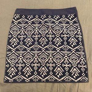 Aztec print skirt